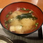 麹料理ごはん - 味噌汁
