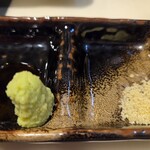 うなぎ 魚政 - 山葵に肝塩