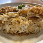 東京庵 - 『かつ丼(みそ汁・漬物付)』のかつ丼