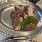 焼ジビエ 罠 神田 - 雉肉盛り合わせ