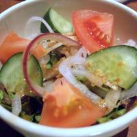 和牛料理 要 - 有機野菜サラダ （'10.1）