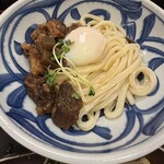 うどん 兎麦 - 牛すじ温玉ぶっかけ