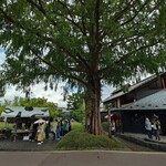 小布施堂 傘風楼 - 焼き栗屋台