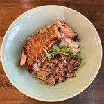 麺や一芯 - ■【限定】スモークチキンまぜそば¥1,200