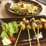 信濃蕎麦 - 串カツ盛合せ☺︎