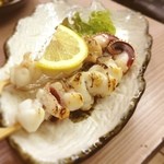 信濃蕎麦 - 下足の塩焼き☺︎
