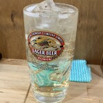 大衆立飲 もつ刺 すずき - メガハイ  パンパンよ