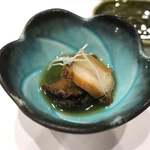 つかさ - お通し　鮑煮物