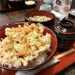 はげ天 本店 - かき揚げ丼ランチ