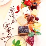 アンジェロ - アフタヌーンティーverのバースデープレート。