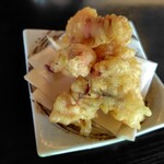 初代 伝五郎 - 同行者②のげそ天板そば（1500円）のげそ天