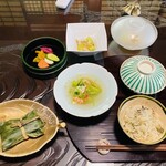 茅葺れすとらん 喫茶去 - 「コース料理」3,000円税込み♫