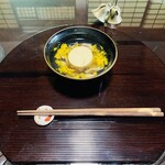 茅葺れすとらん 喫茶去 - 卵豆腐の椀物♫