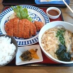 どん亭 - 料理写真:とんかつうどん定食