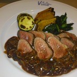 パスタビーノ - 2014*10今年もエゾシカ。ポルチーニのソース