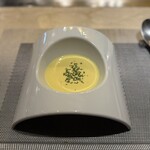 もと松 - 季節のスープ とうもろこしの冷製スープ
