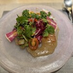もと松 - 旬魚のカルパッチョ サラダ仕立て