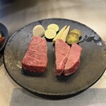 もと松 - 国産黒毛和牛 フィレ肉・サーロインの食べ比べ 
