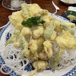 日月館 - 鱧と蛸の天ぷら