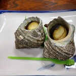 日月館 - サザエの壺焼き