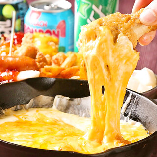 ざくざく韓国チキンチーズフォンデュセットなど2480円～