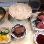 ちゃんこみやこ - さしみ定食　860円