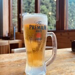 生涯青春の湯　つるつる温泉　お食事処 - 生ビールはプレモル