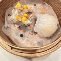 中国レストラン 桃花林 - コーンシュウマイとエビシュウマイ