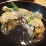 田舎割烹 にし川 - 長芋はさみ揚げ