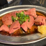 焼肉店 ナルゲ - 信玄鶏レバーのカルパッチョ