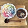 カフェと迷ってラーメン屋 - 六色の野菜つけ麺1