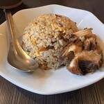 AKIHA麺屋 粋翔 - セットのチャーハン。　チャーシュー。