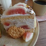 カフェ プランタン - いちじくのショートケーキ