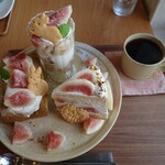 カフェ プランタン - ３点盛り＋ホットコーヒー