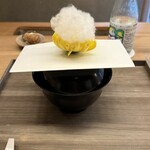 東山 緒方 - 菊のお椀、すっぽんのお出汁