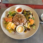 A's kitchen - 十五穀米プレートランチ(ガパオ風)