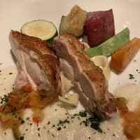 フレンチレストラン にき亭 そごう横浜店 - 大山鶏と焼き野菜