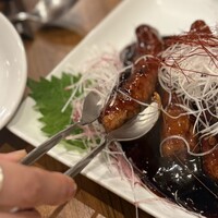 豊栄 - まいてあるのかな？というくらい中身は緻密な肉感です。