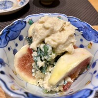 お料理 とみやま - イチジク白和え