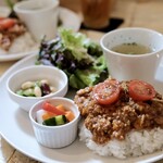 cafe shibaken - キーマカレープレート