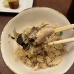 しこつ湖 鶴雅別荘 碧の座 - 秋刀魚ときのこご飯はプロの味、でもお腹いっぱい