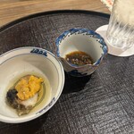 祇園みやじや - 小鉢(鮑・ぐぢ)