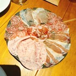 TATA - ハムとサラミの盛り合わせS