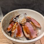 RAMEN MATSUI - 最初に出てきたか料理は鴨めしでした。