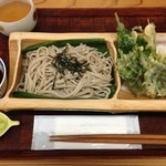 Soba Marushe - 薬膳天ざる そば大盛り