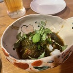 中華バル 藍天 - タコのネギ山椒