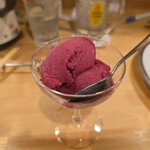 カジュアルフレンチBar 7FUKU - カシスのソルベ