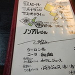 三忠 - ドリンクメニュー