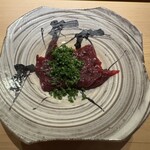 佐野鮨 - ミンク鯨の赤身　◎