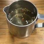 つけ麺 いちびり - スープ割り☺️